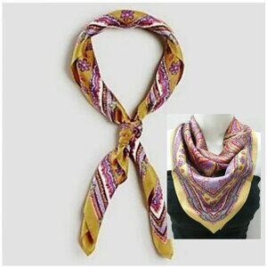 New ANN TAYLOR Paisley Silk Little Scarf
